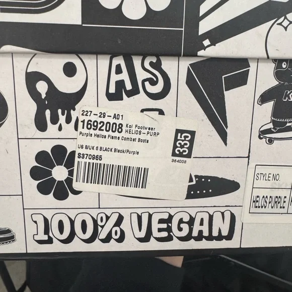 HELIOS PURPLE HOLOGRAM FLAME BOOTS - Picture 8 of 9